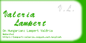 valeria lampert business card